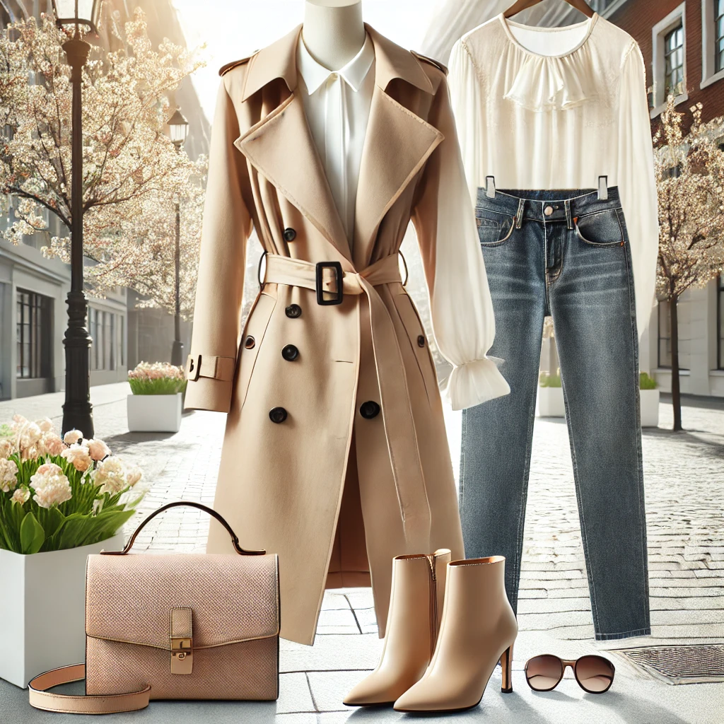 봄맞이 트렌치코트 스타일링