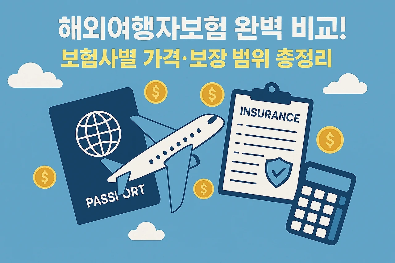 해외여행자보험 완벽 비교! 보험사별 가격·보장 범위 총정리