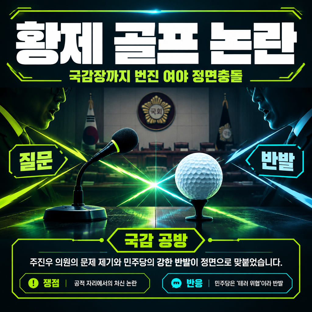 황제 골프 논란