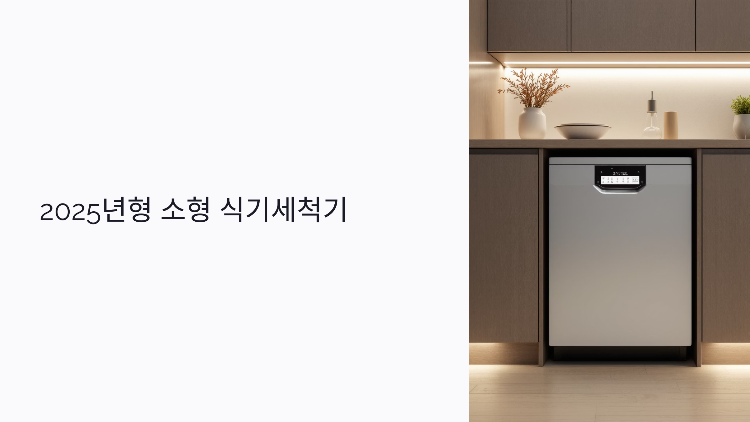 소형 식기세척기란? 1인 가구에 꼭 맞는 이유