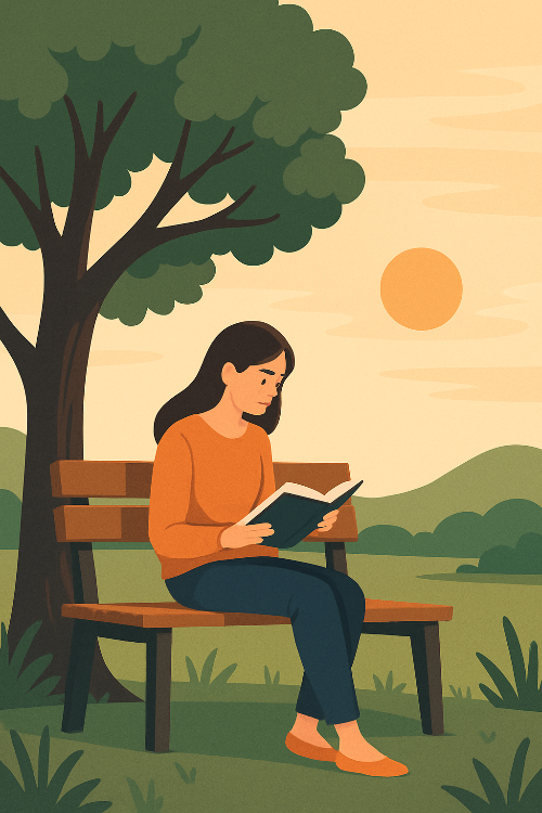 고독과 정신 건강의 관계에 대한 일러스트 이미지