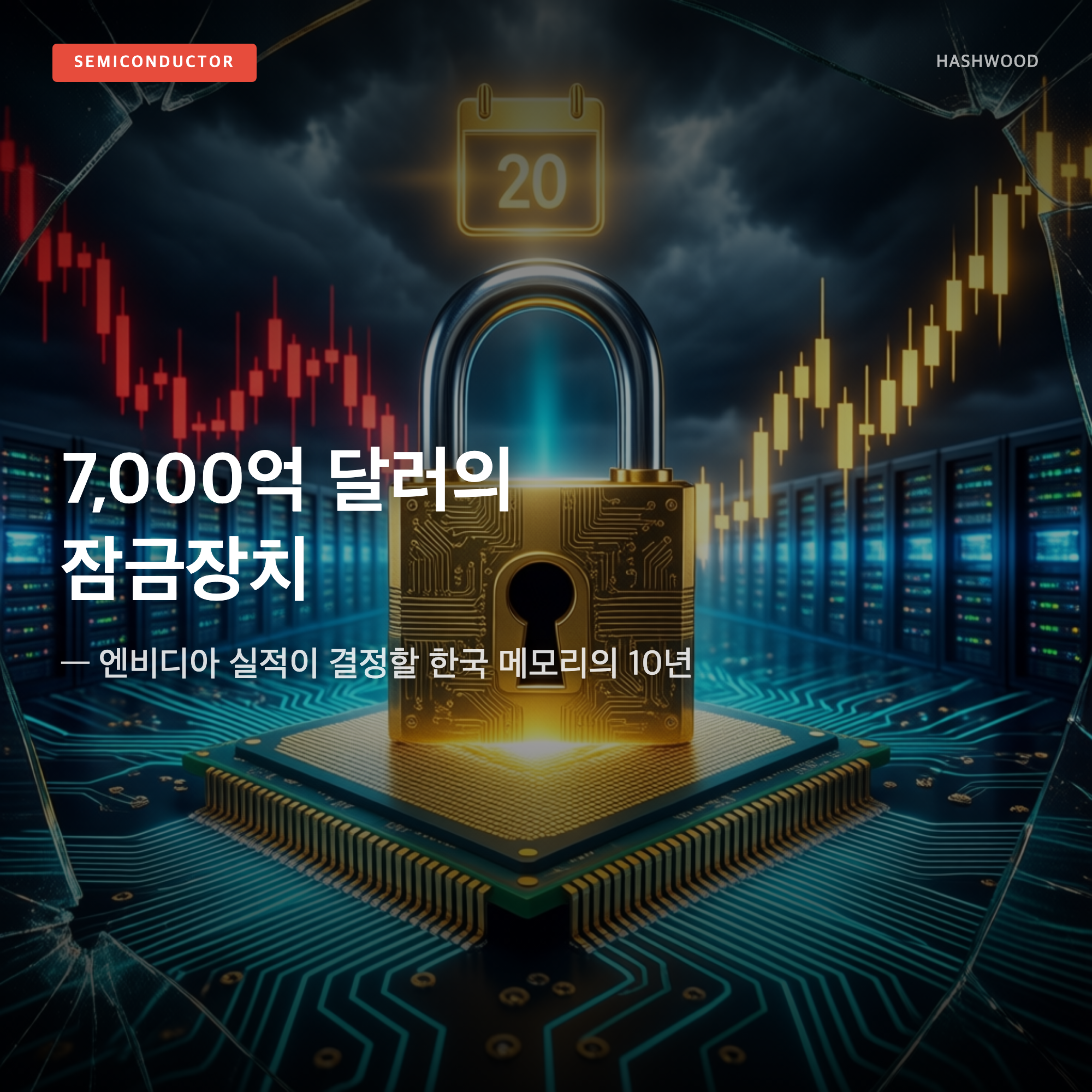 그림: 7,000억 달러의 잠금장치 — — 엔비디아 실적이 결정할 한국 메모리의 10년