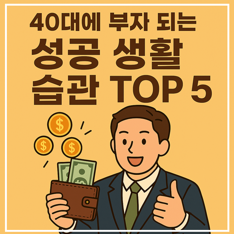 부자되는 성공 생활 습관 TOP5