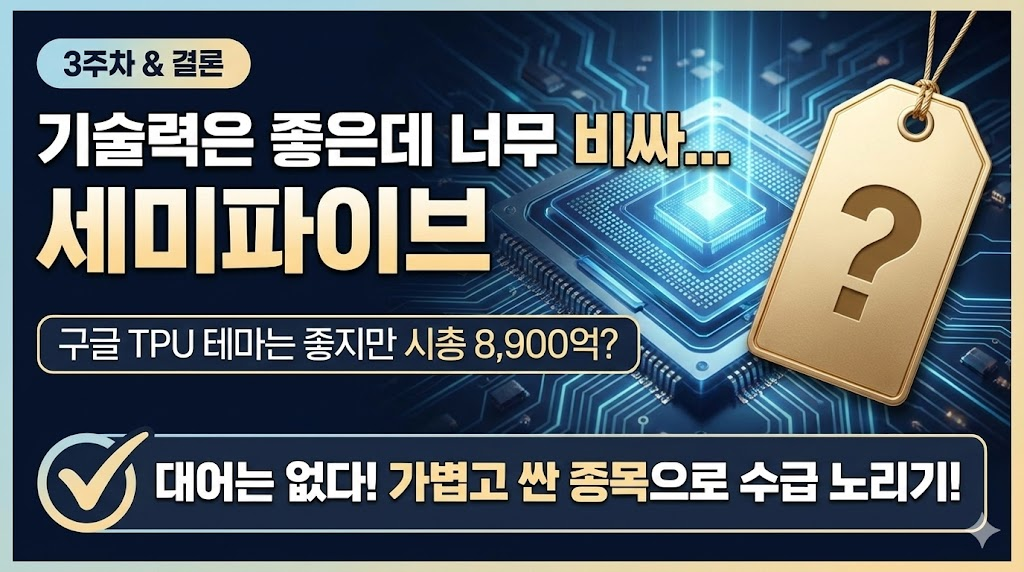 구글 TPU 테마는 좋지만 시총 8,900억?