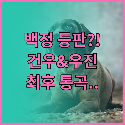 사냥개들2 건우와 우진 그리고 빌런 ..