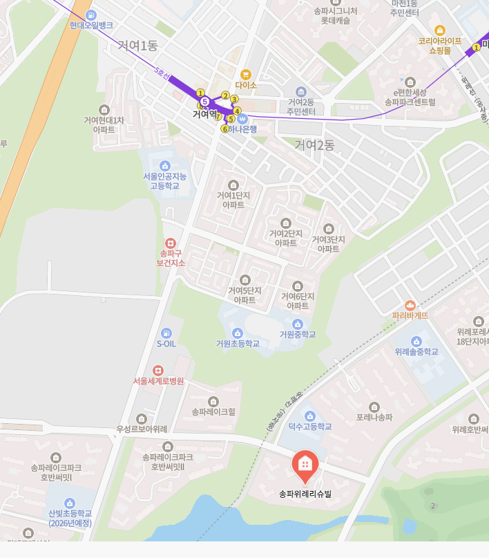 송파 위례리슈빌 FIRST CLASS 지도