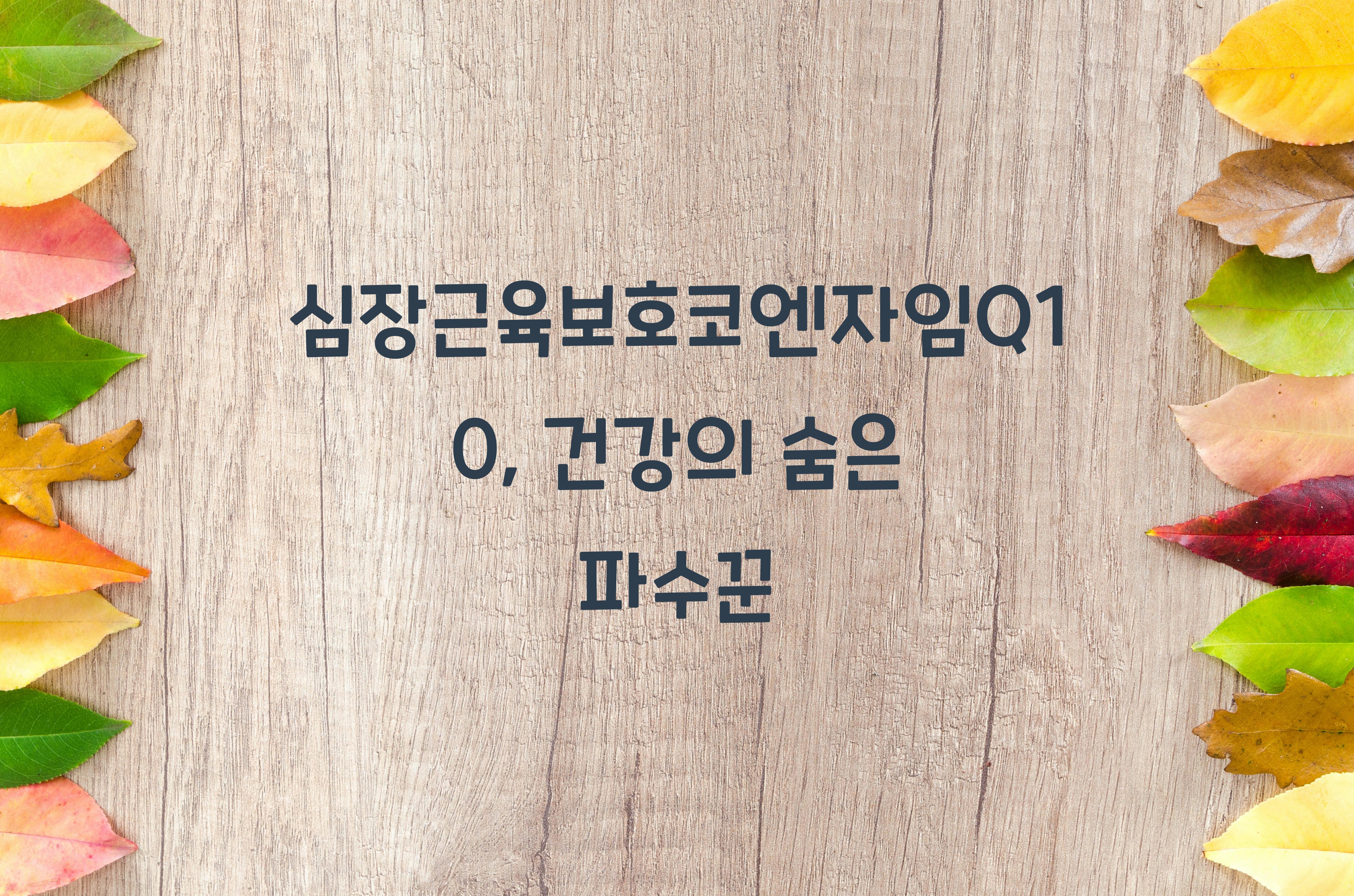 심장근육보호코엔자임Q10
