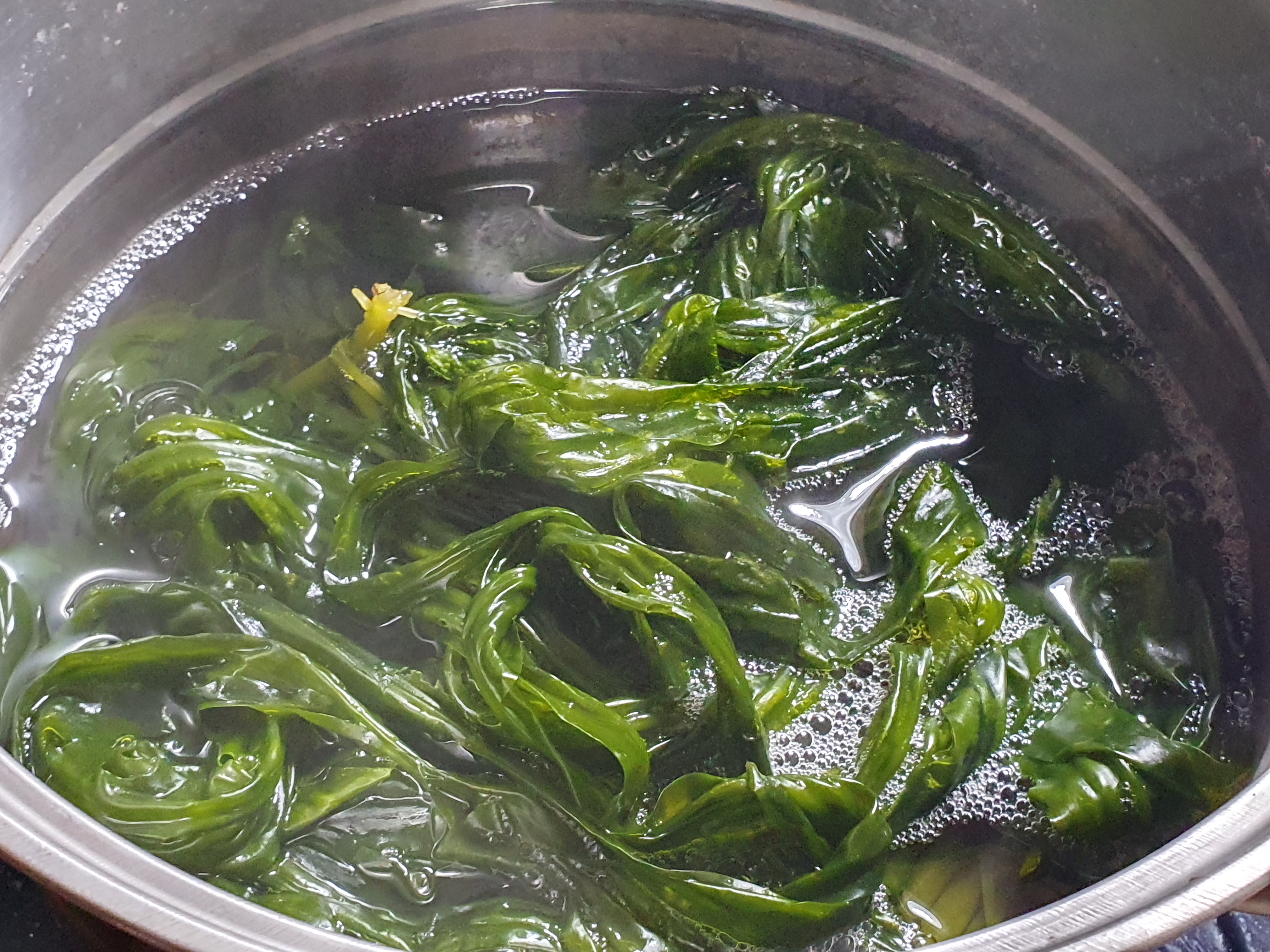 곰피(물미역)손질법 데치기