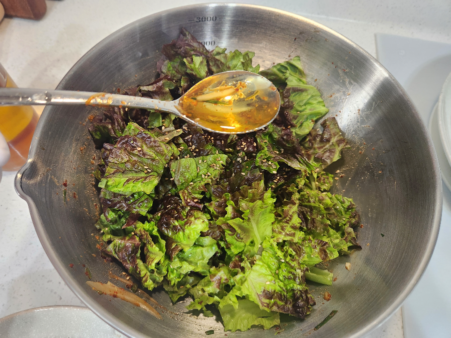 상추 겉절이 파절이