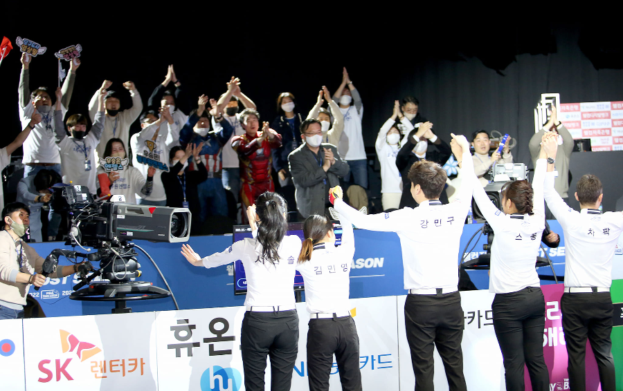 PBA 팀리그 포스트 시즌 2023 우승팀- 블루원리조트 블루원 엔젤스 당구팀(4)