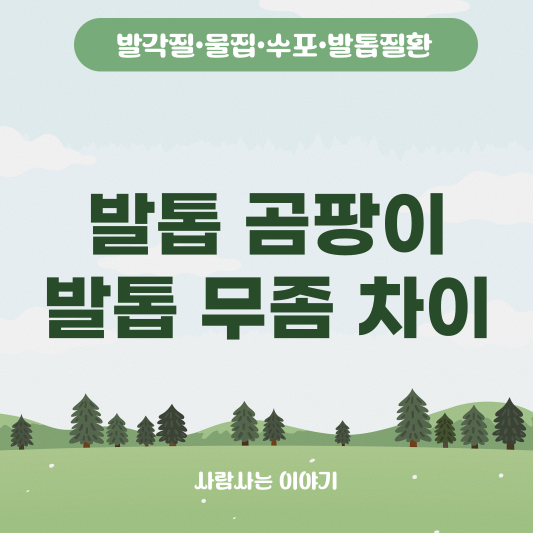 발톱 곰팡이와 발톱 무좀 차이점은? 헷갈리는 개념 정리