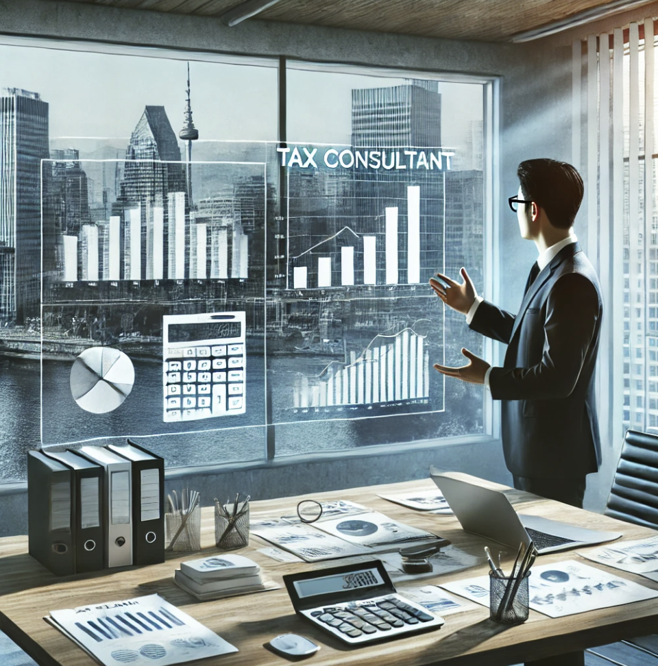 세무계획을 논의하는 모습