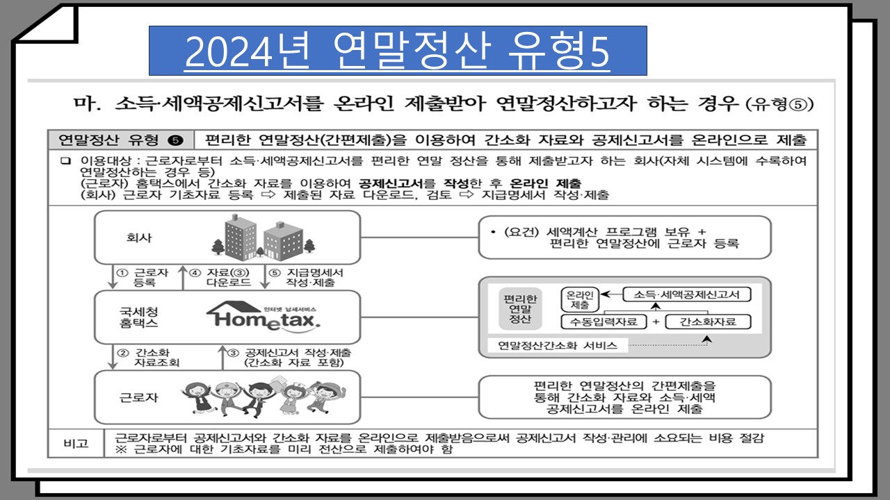 2024년 연말 정산 유형5