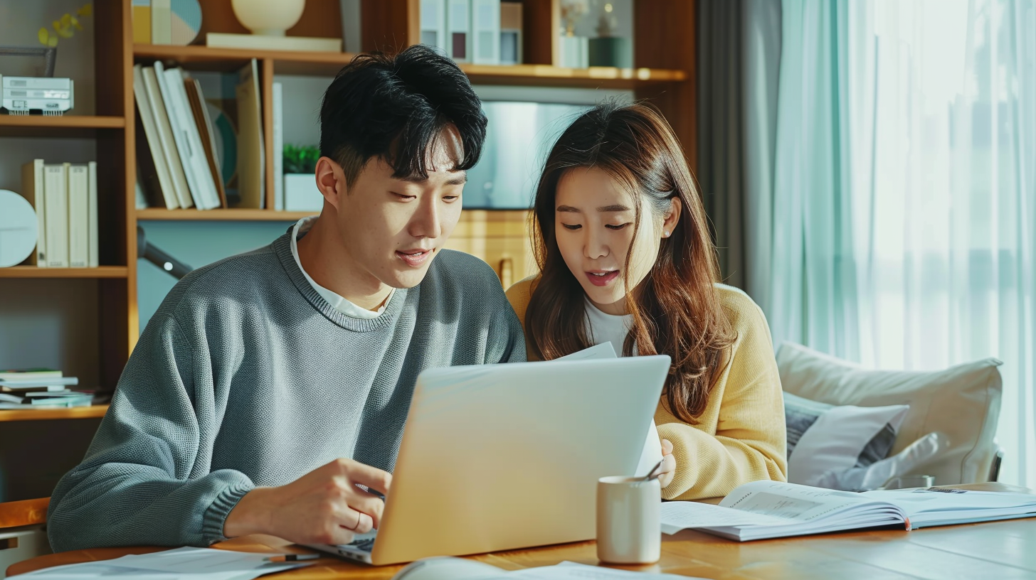 청년도약계좌 가입 조건과 소득 기준을 확인하는 20대 한국인 모습