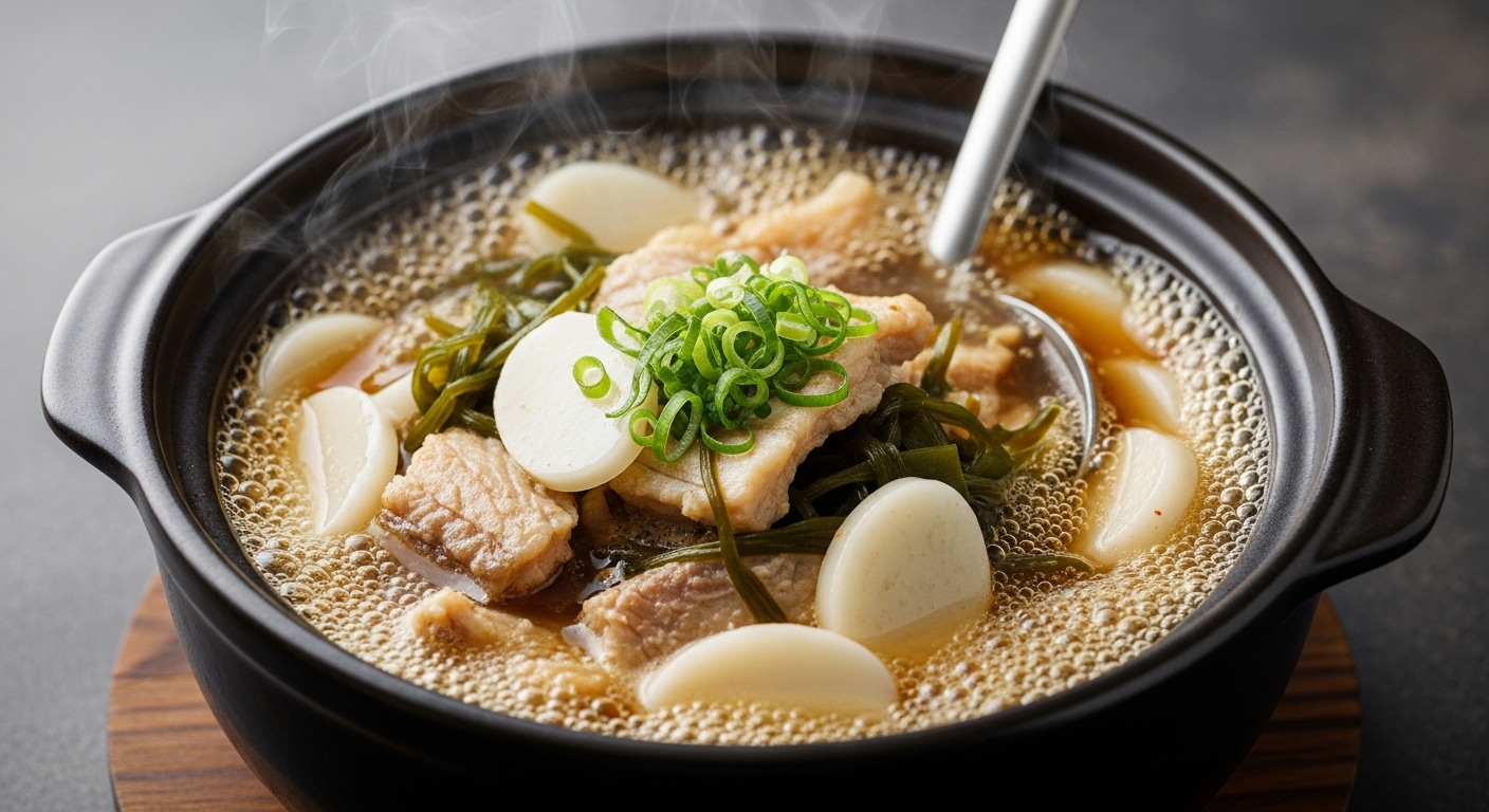 고기없이미역국맛있끓이는방법황태