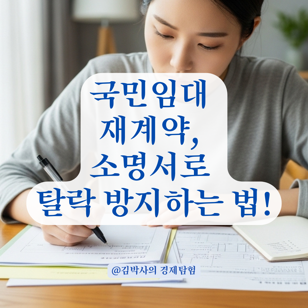 국민임대 소명서 작성부터 제출 서류까지, 재계약 앞둔 세입자 체크리스트.