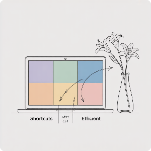 노트북 화면 분할 단축키 이미지