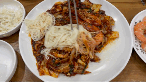 수원 제철 해산물 맛집 천포 - 낙지 볶음 소면 비빔 영상