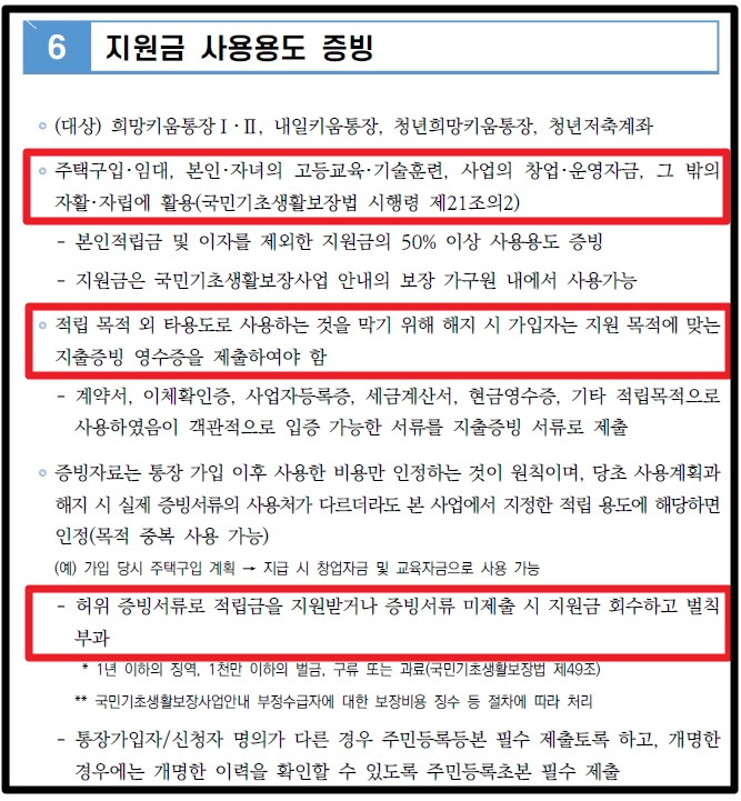 희망저축계좌 Ⅰ,Ⅱ 차이점, 조건확인, 신청방법