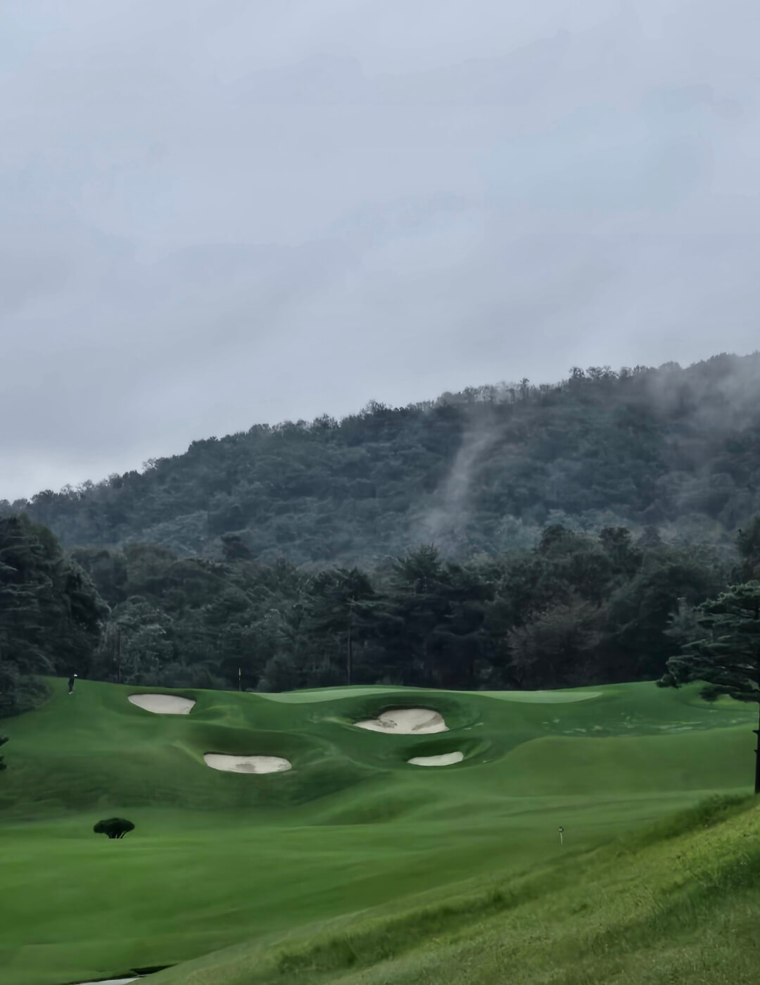 사우스스프링스CC 그린주변 벙커들