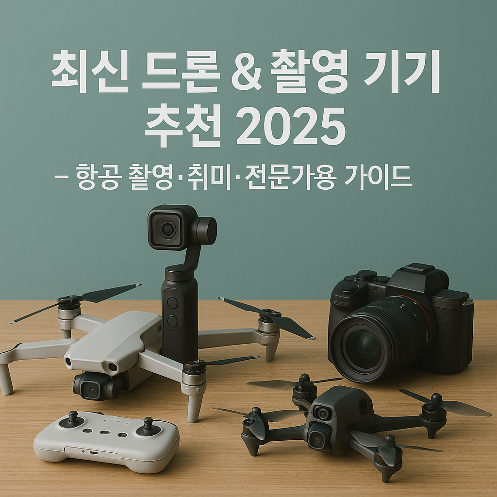 최신 드론 &amp; 촬영 기기 추천 2025