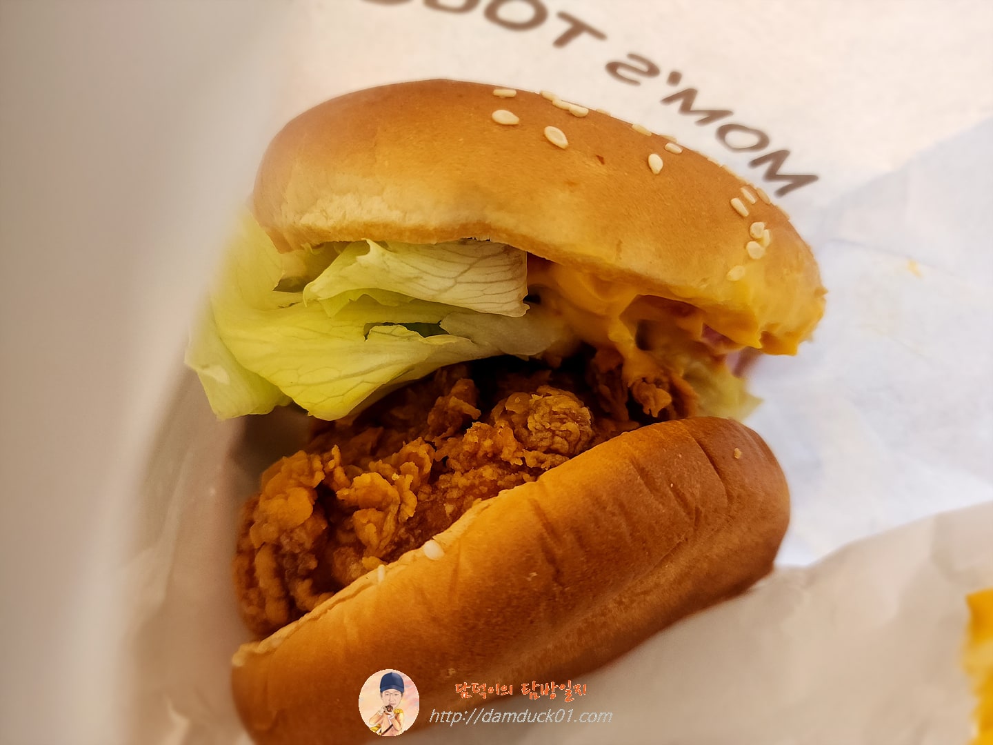 골든맥앤치즈치킨버거