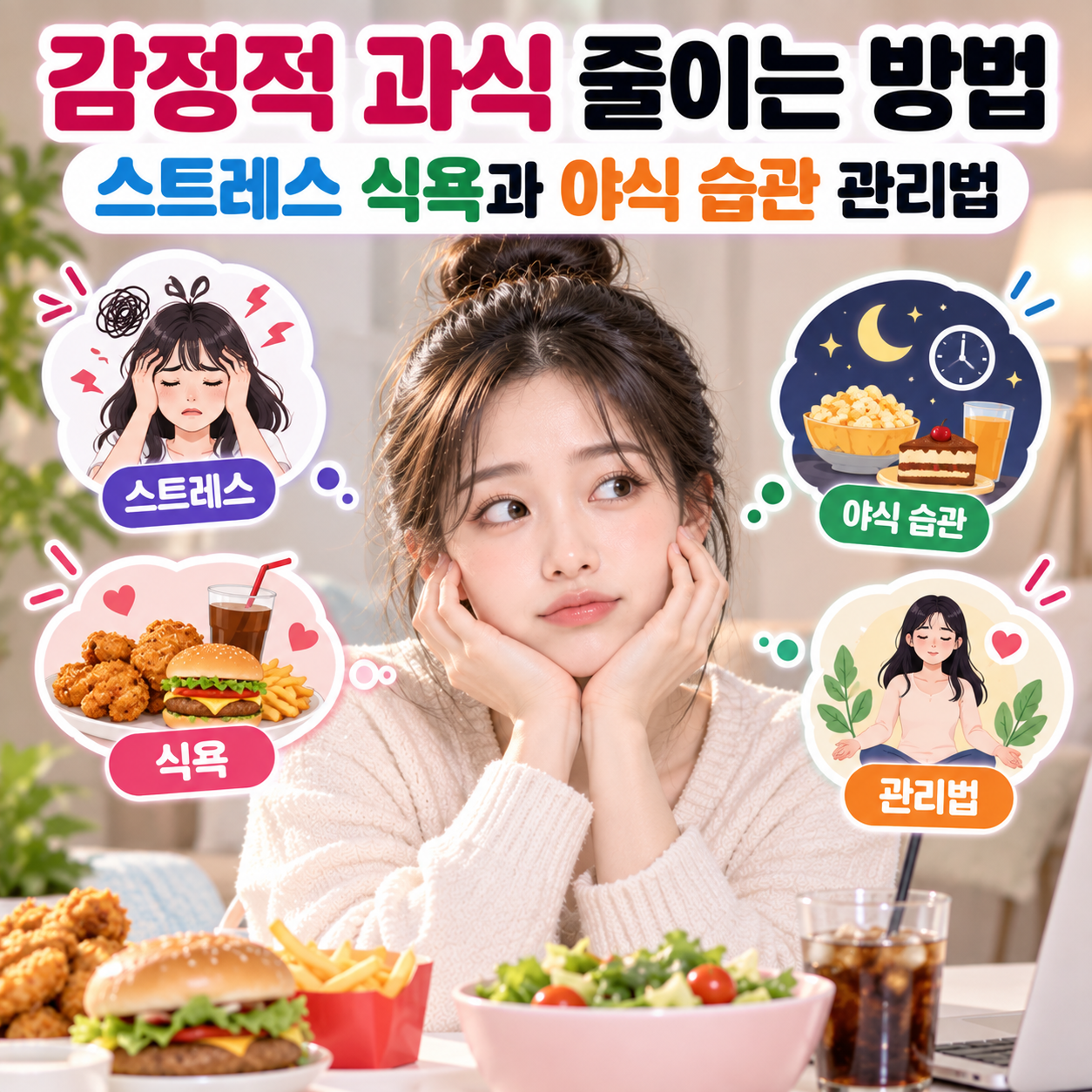 감정적 과식 줄이는 방법