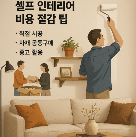 셀프 인테리어 비용 절감 팁