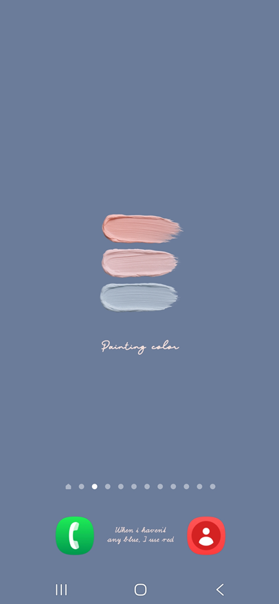 방법 11: 홈화면에 적용된 배경 확인하기