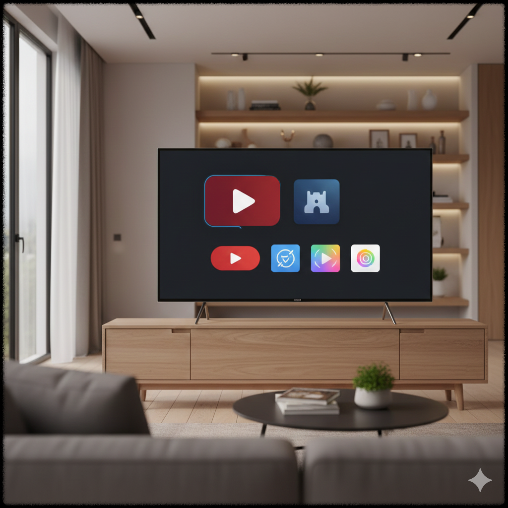 스트리밍 서비스 설정 중인 모니터 화면