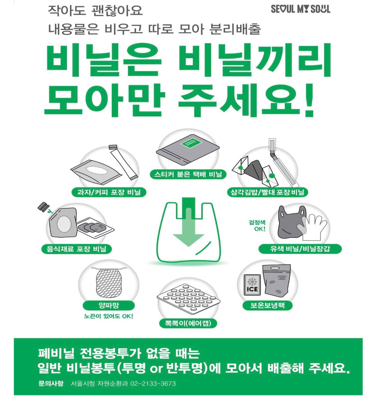 7월 쓰레기 폐비닐 분리배출 품목 확대 (+서울시)