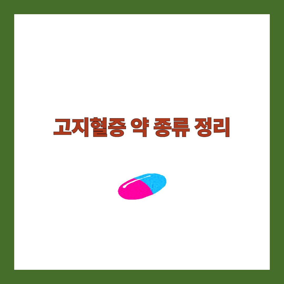 고지혈증 약
