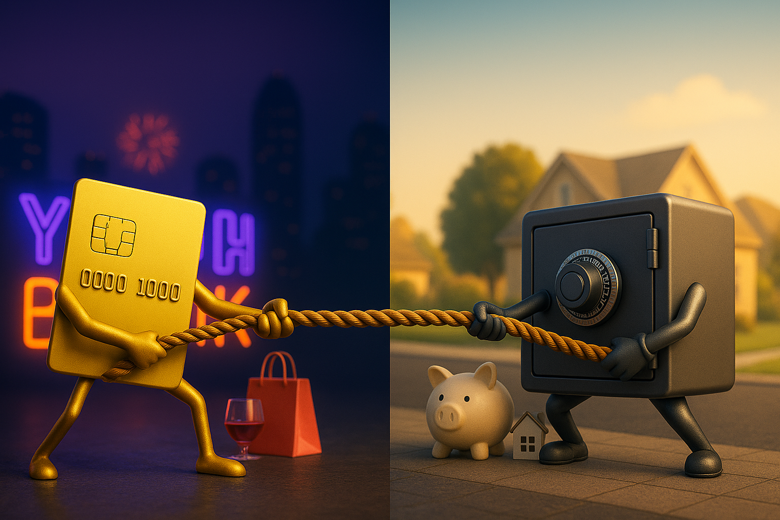 행복 vs. 안정 균형