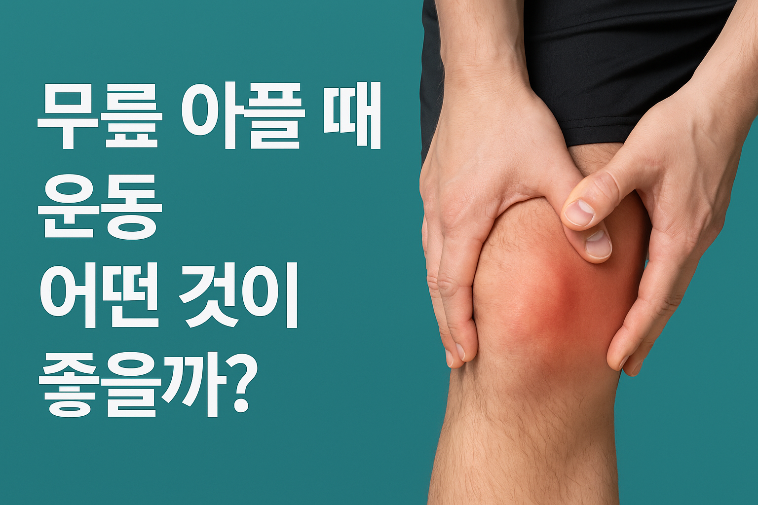 무릎아플때 운동