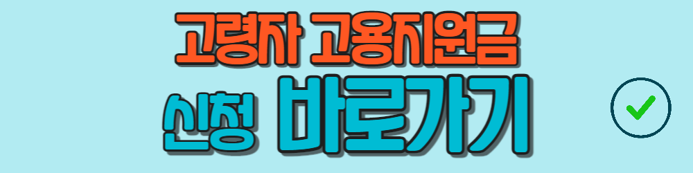 고령자 고용지원금