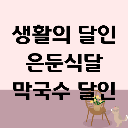 생활의 달인 은둔식달 동해 막국수 달인