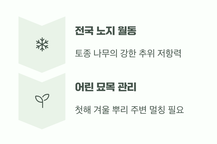 비결 5. 추운 겨울도 거뜬하게, '월동'