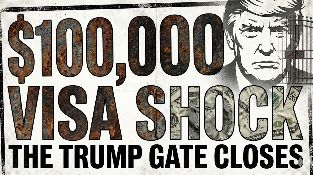 트럼프 대통령이 'VISA FEE $100,000'