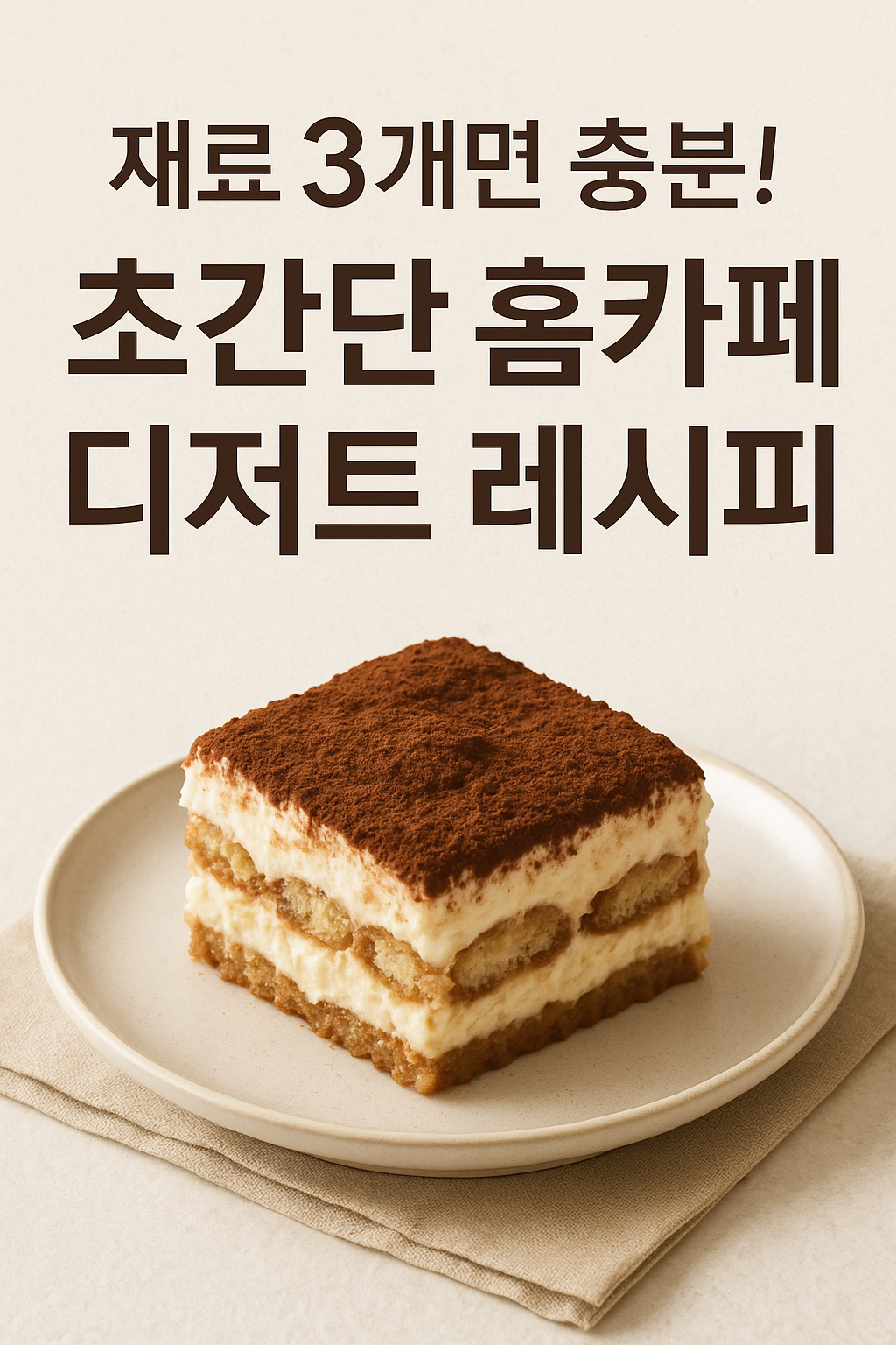 홈카페 디저트