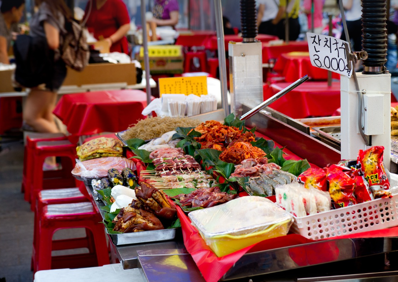 시장 이미지 사진