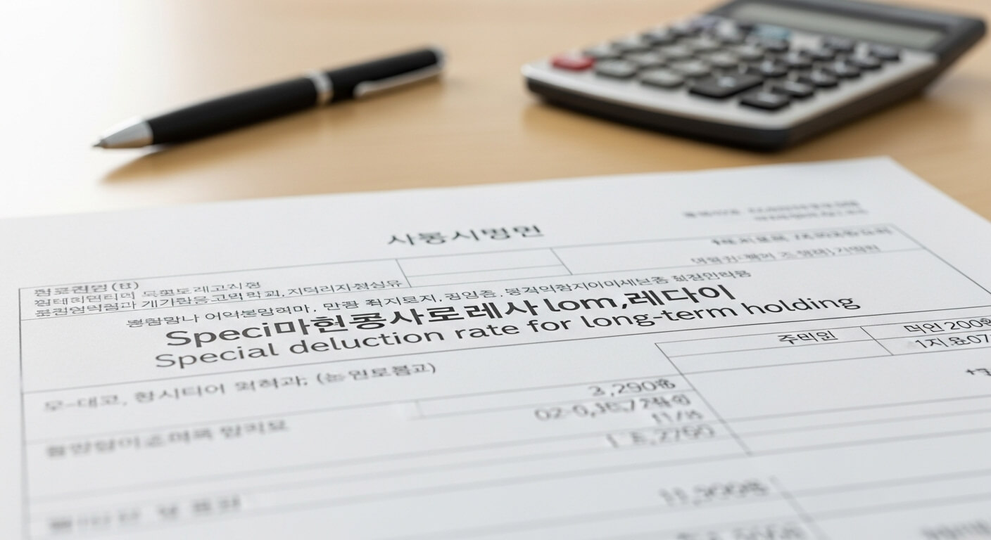 장기보유 특별공제율
