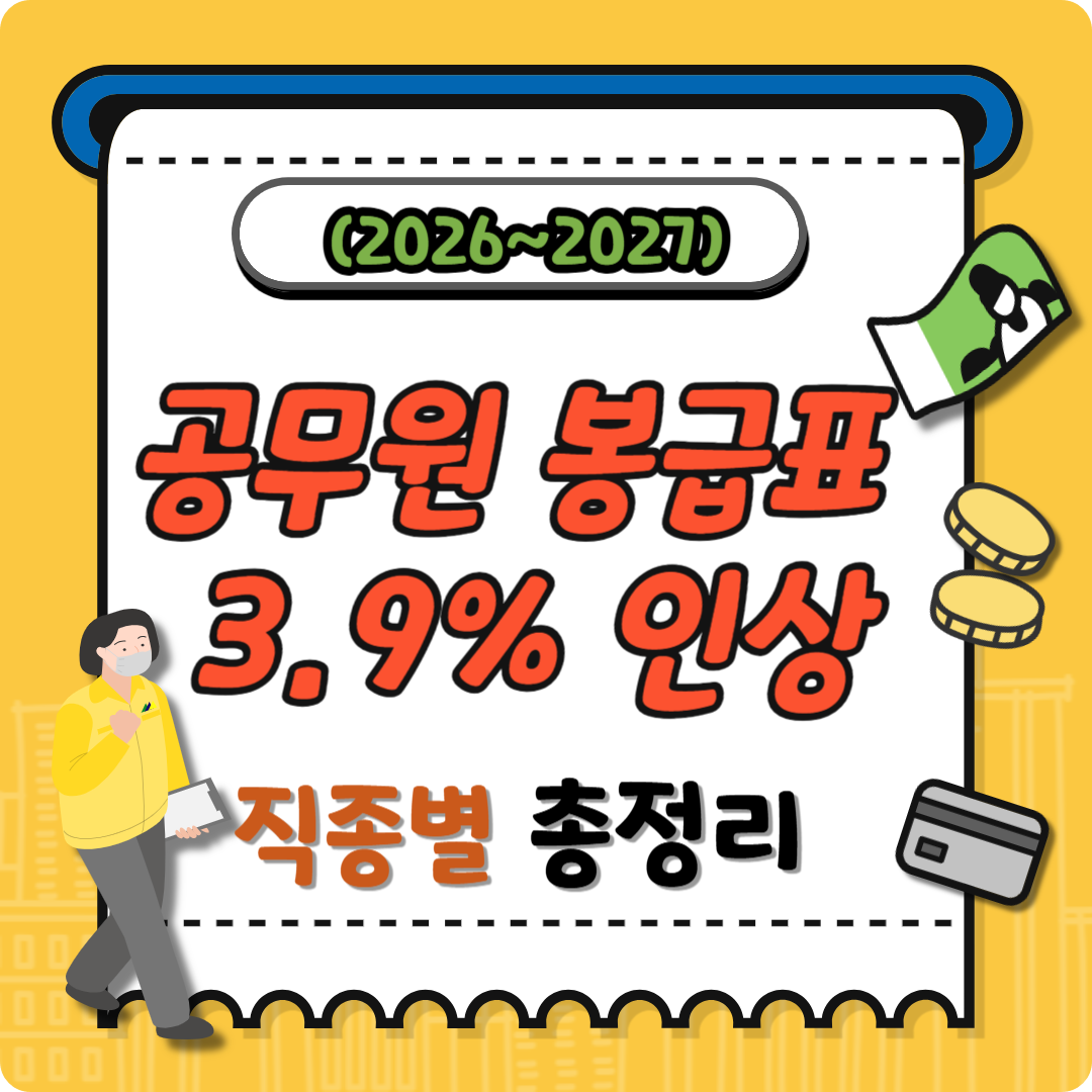 공무원 봉급표 이미지