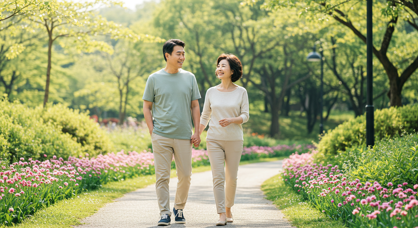 부업 이야기를 나누는 부부