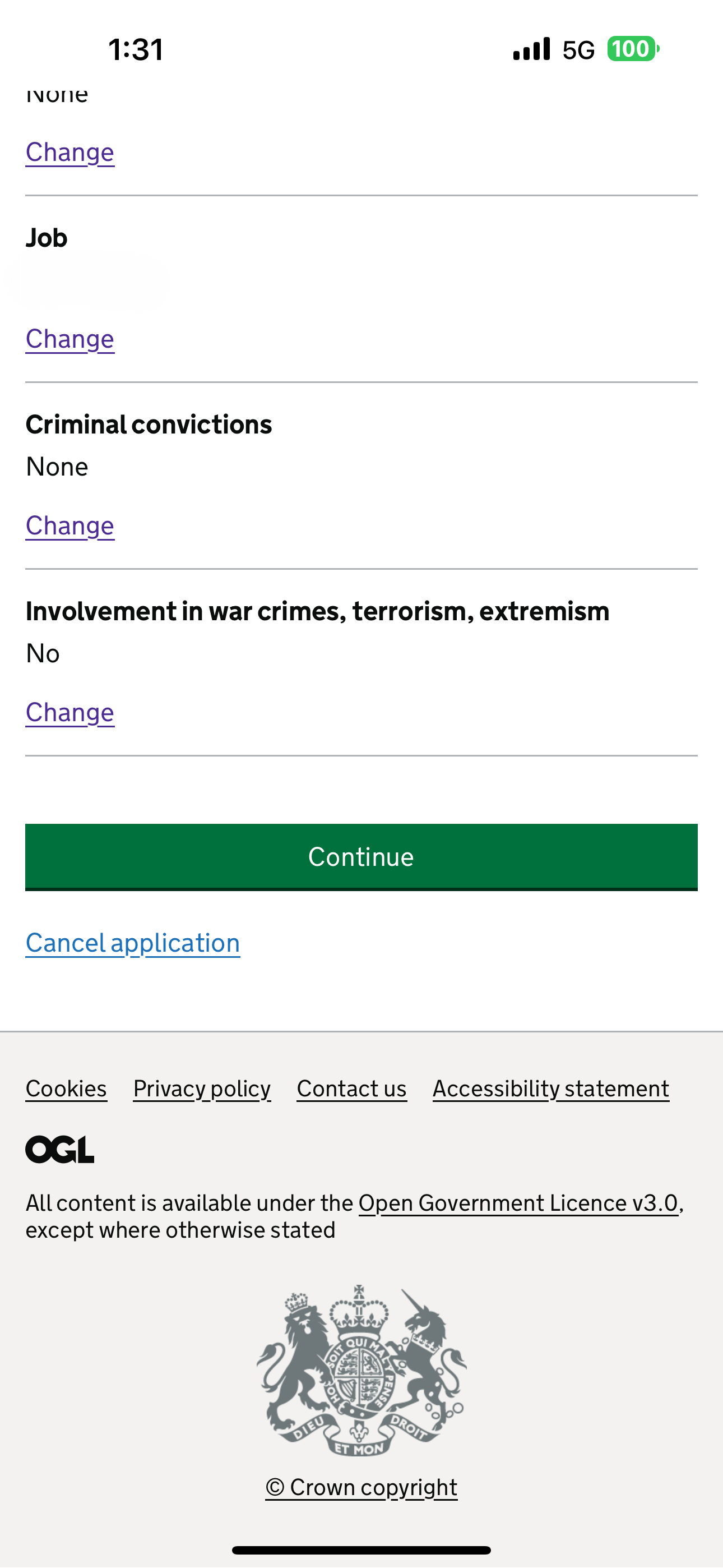 ETA 비자 기재정보확인