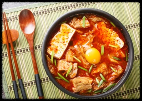 완성된 순두부찌개