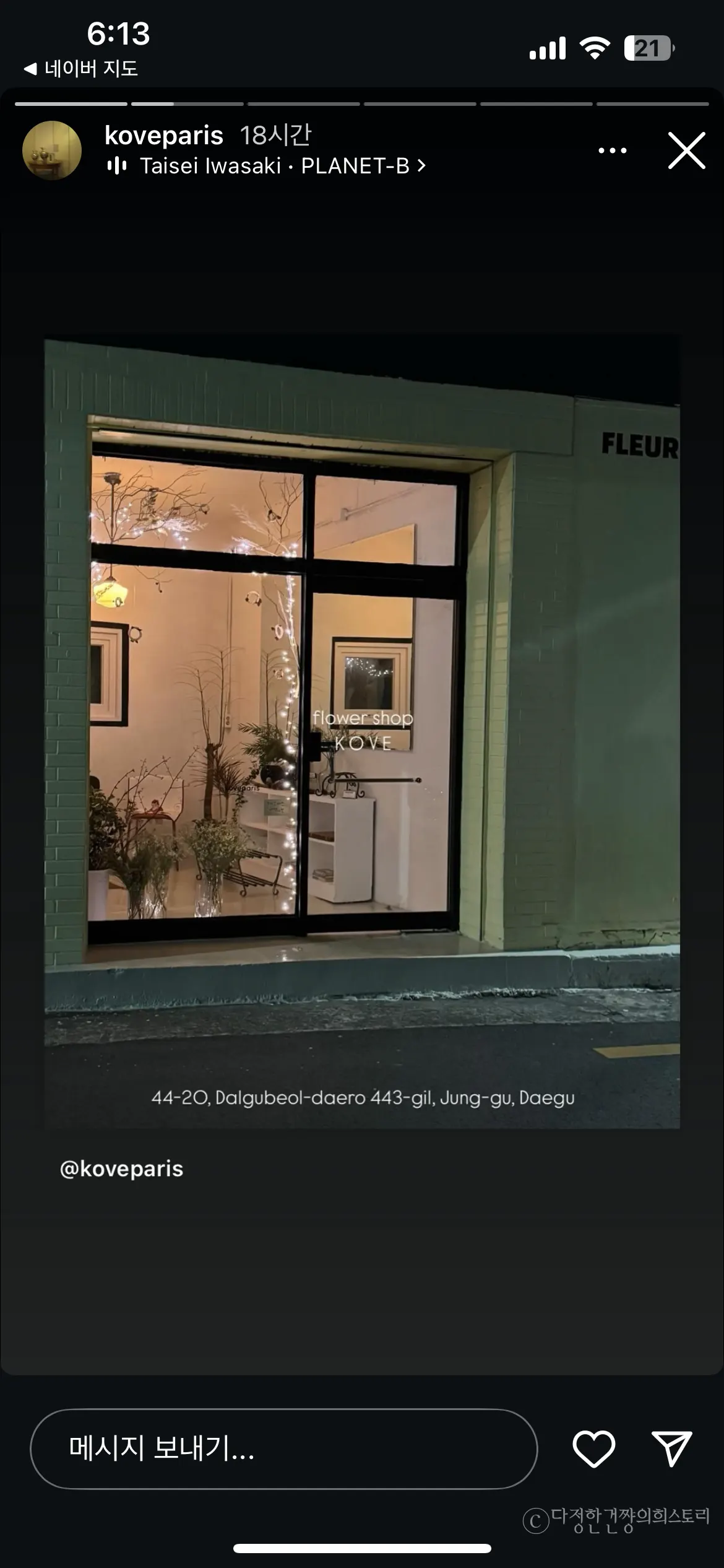 대구-중구-삼덕동-신상-꽃집-추천-코브-파리