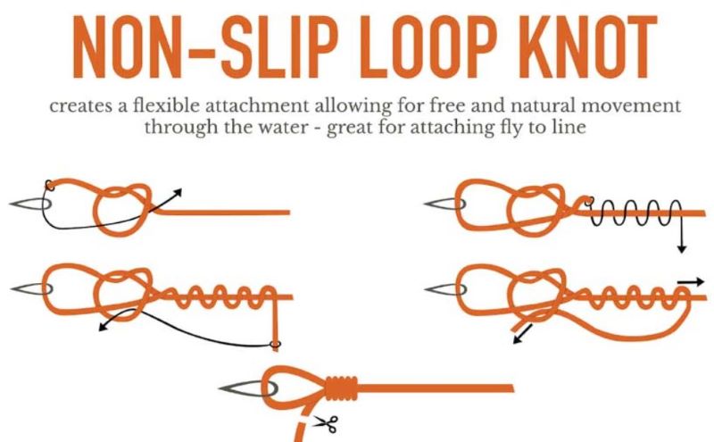Fishing line knots for different situations - Loop Knot - Fly lure action enhancement