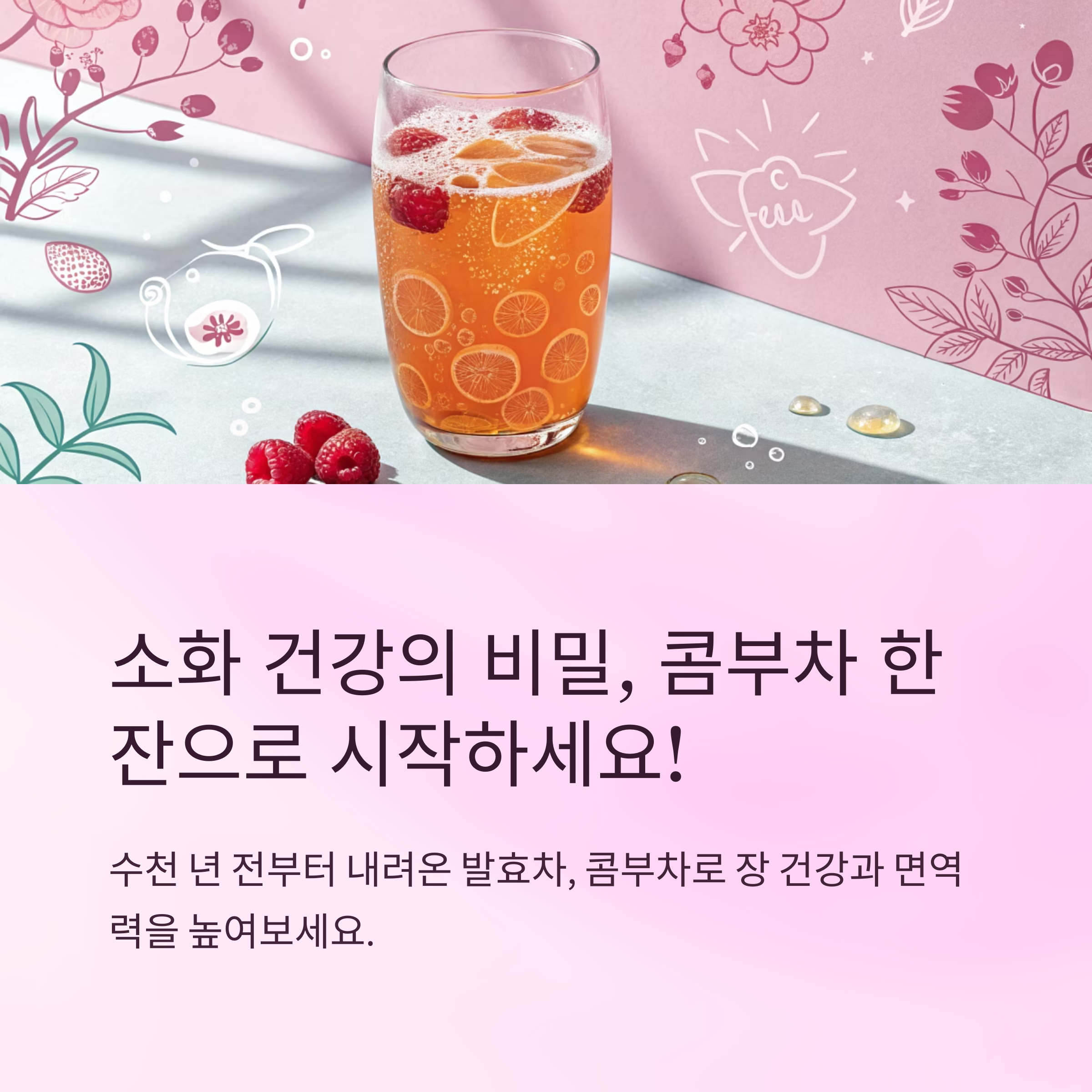 콤부차 효능 소화 잘되는 습관