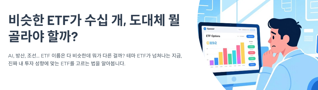 비슷한 ETF가 수십 개, 도대체 뭘 골라야 할까?