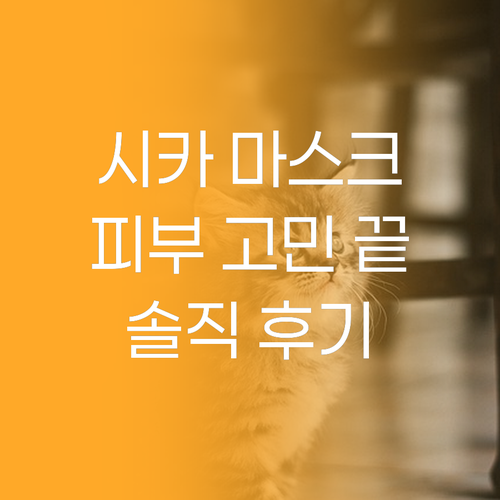 올리브영 시카 마스크팩, 내 피부 고